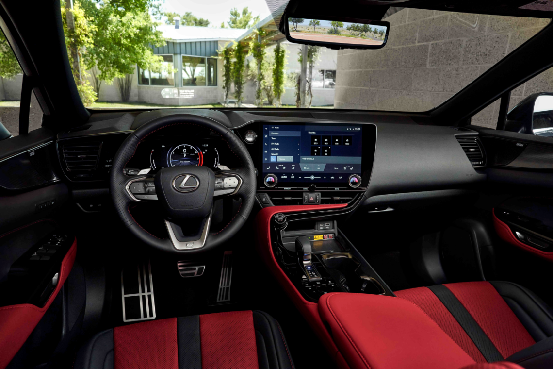 Interior dashboard and seating in the 2025 Lexus NX
