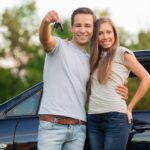 Couple with a car and car keys
